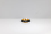 Todd Reed ring with black jade, and 18k yellow gold